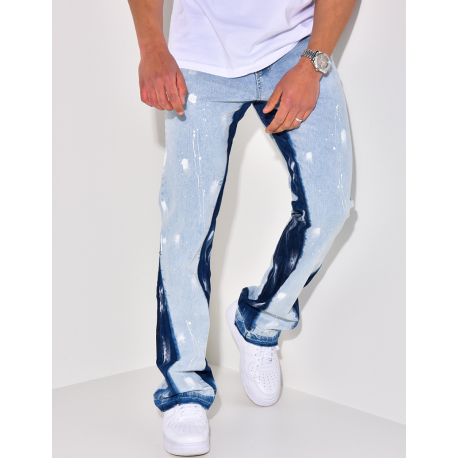 Jeans flare peinture Jeans flare peinture