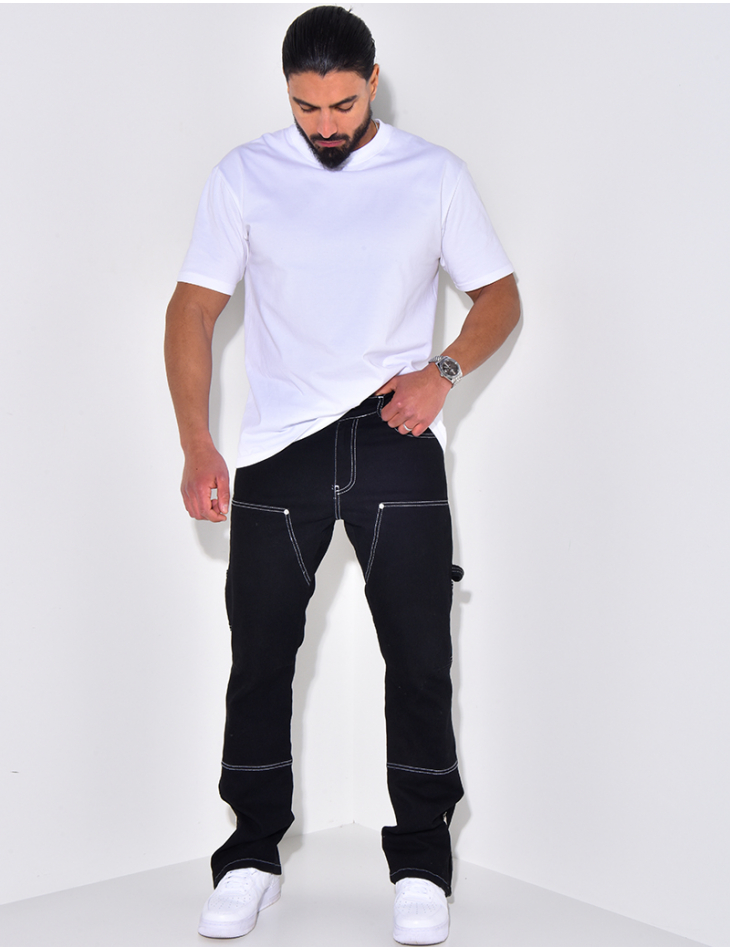 Pantalon cargo avec poches et fermeture éclair Pantalon cargo avec poches et fermeture éclair