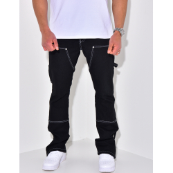 Pantalon cargo avec poches et fermeture éclair Pantalon cargo avec poches et fermeture éclair