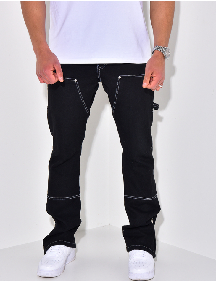 Pantalon cargo avec poches et fermeture éclair Pantalon cargo avec poches et fermeture éclair