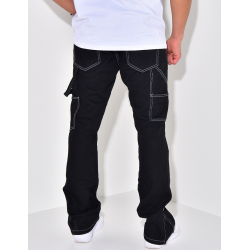 Pantalon cargo avec poches et fermeture éclair Pantalon cargo avec poches et fermeture éclair