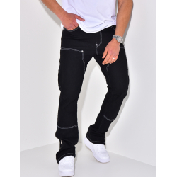 Pantalon cargo avec poches et fermeture éclair Pantalon cargo avec poches et fermeture éclair