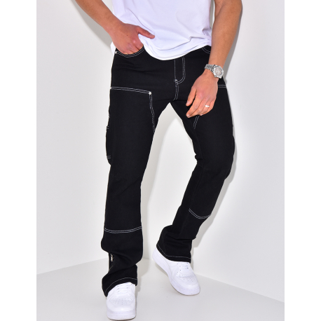 Pantalon cargo avec poches et fermeture éclair Pantalon cargo avec poches et fermeture éclair