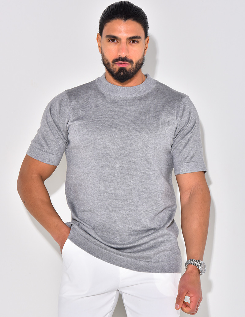 Pull fin à col rond