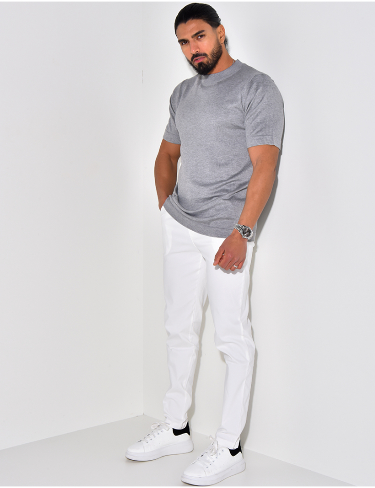 Pull fin à col rond Pull fin à col rond