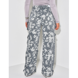 Camouflage-Jeans mit Cargotaschen   Camouflage-Jeans mit Cargotaschen