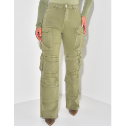 Jeans cargo stretchy multipoches Jeans cargo stretchy multipoches