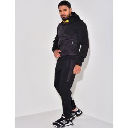 Ensemble pantalon et veste bi-matière Ensemble pantalon et veste bi-matière