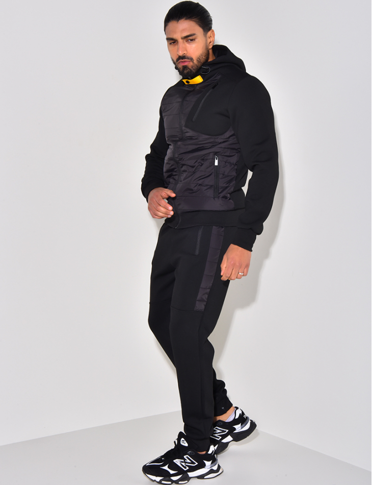 Ensemble pantalon et veste bi-matière Ensemble pantalon et veste bi-matière