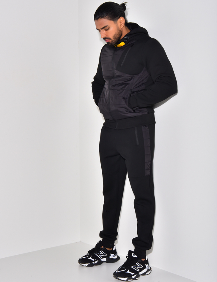 Ensemble pantalon et veste bi-matière Ensemble pantalon et veste bi-matière