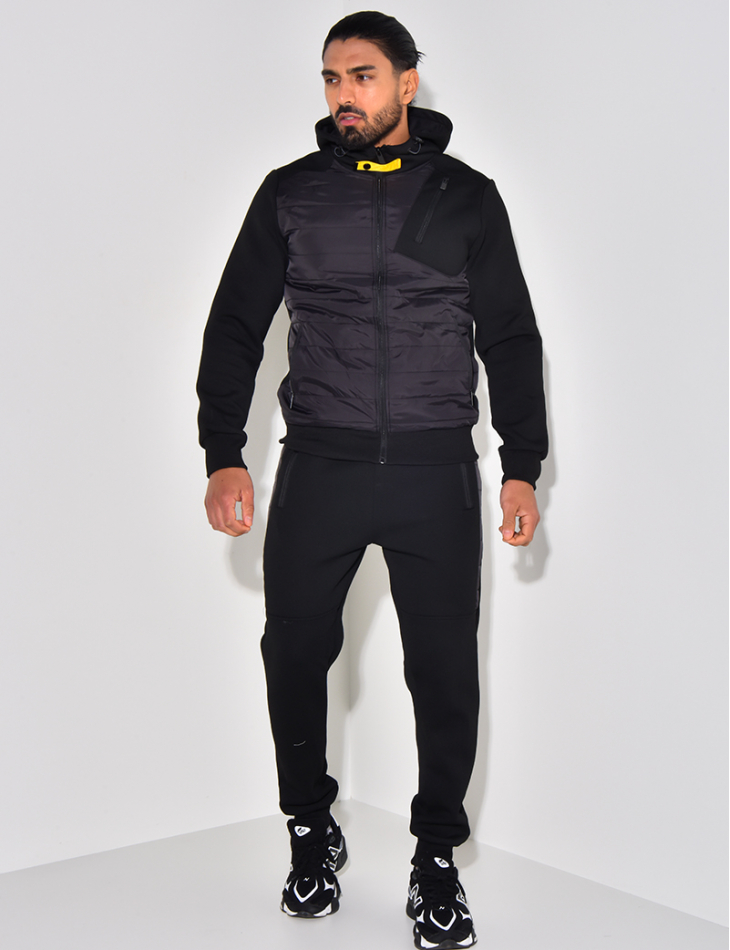 Ensemble pantalon et veste bi-matière Ensemble pantalon et veste bi-matière