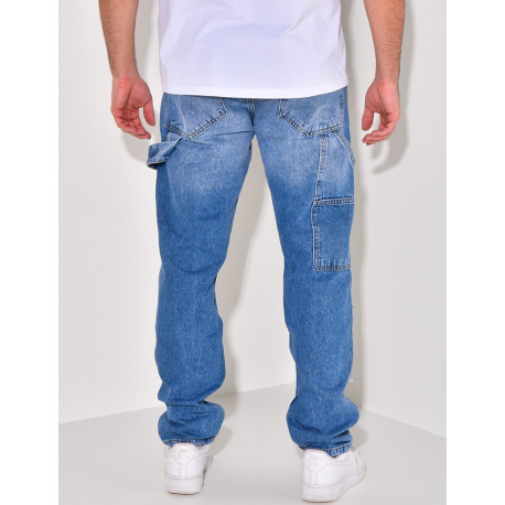 Jeans destroy à empiècements et tâches de peinture Jeans destroy à empiècements et tâches de peinture