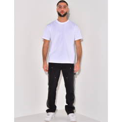 Jeans à empiècements bi-color Jeans à empiècements bi-color