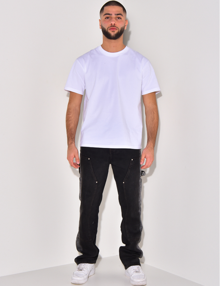 Jeans à empiècements bi-color Jeans à empiècements bi-color