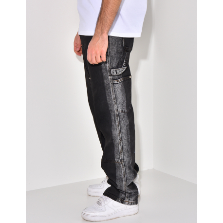 Jeans à empiècements bi-color Jeans à empiècements bi-color