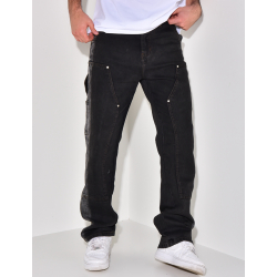 Jeans à empiècements bi-color Jeans à empiècements bi-color