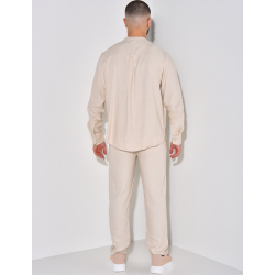 Ensemble pantalon et polo à col tunisien Ensemble pantalon et polo à col tunisien