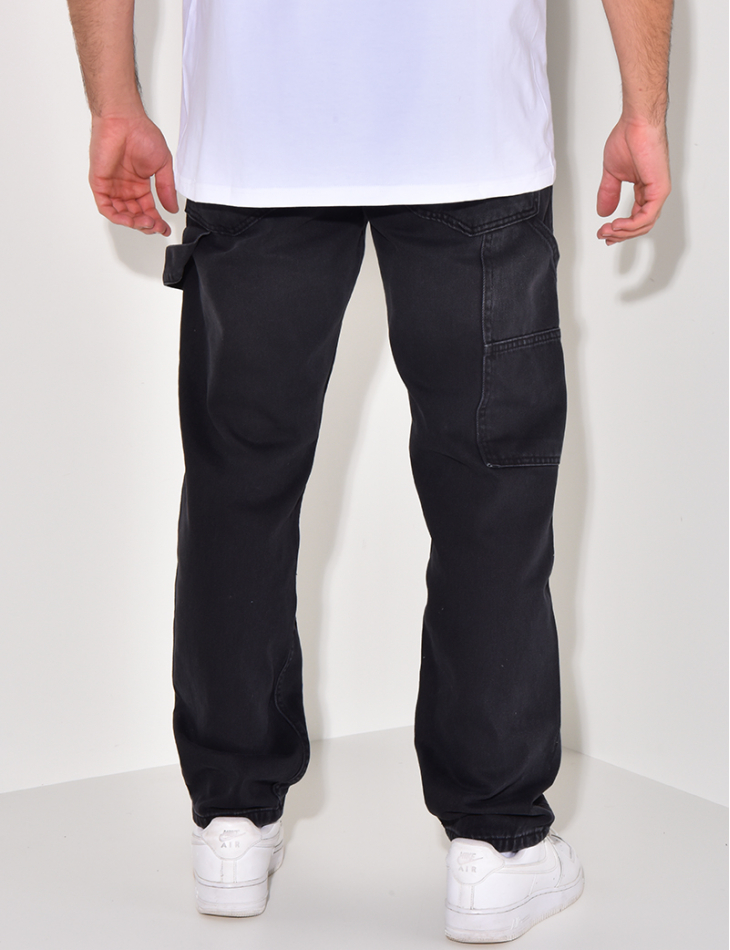 Jeans destroy à empiècements et tâches de peinture Jeans destroy à empiècements et tâches de peinture