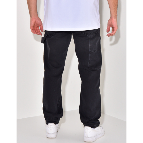 Jeans destroy à empiècements et tâches de peinture Jeans destroy à empiècements et tâches de peinture