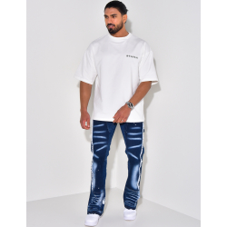 Jeans flare à tâches de peinture Jeans flare à tâches de peinture