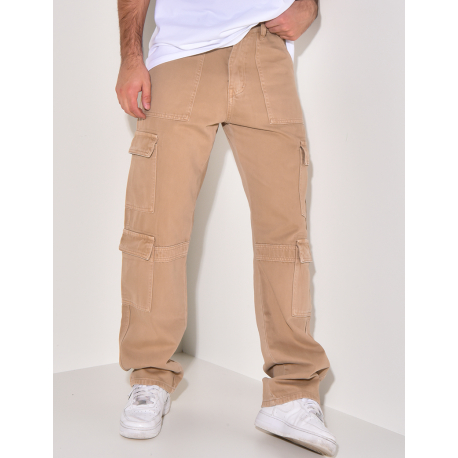 Jeans cargo à poches Jeans cargo à poches