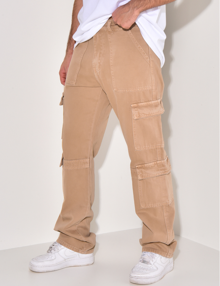 Jeans cargo à poches Jeans cargo à poches