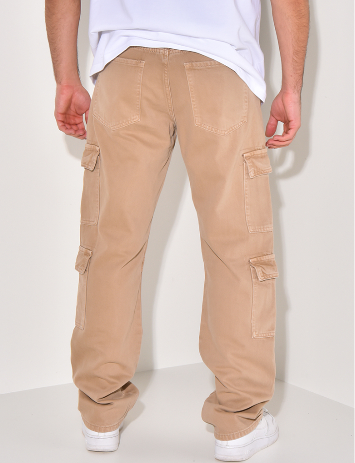 Jeans cargo à poches Jeans cargo à poches