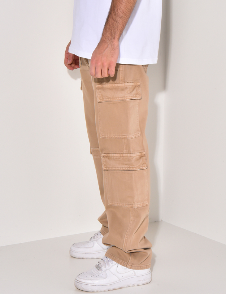 Jeans cargo à poches Jeans cargo à poches