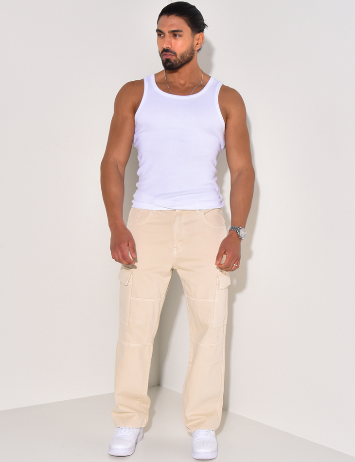 Jeans cargo à poches Jeans cargo à poches