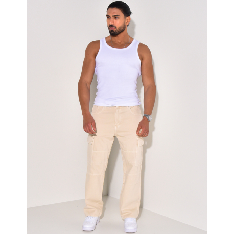 Jeans cargo à poches Jeans cargo à poches