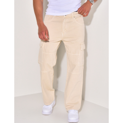 Jeans cargo à poches Jeans cargo à poches