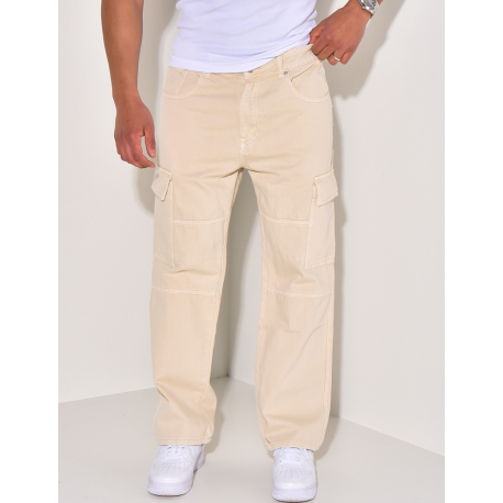 Jeans cargo à poches Jeans cargo à poches
