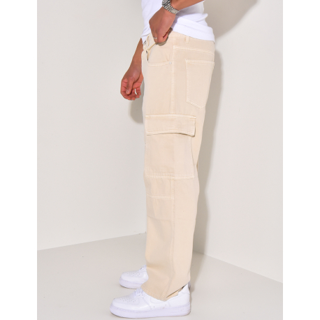 Jeans cargo à poches Jeans cargo à poches