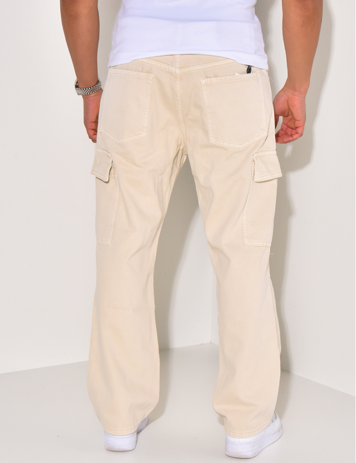 Jeans cargo à poches Jeans cargo à poches