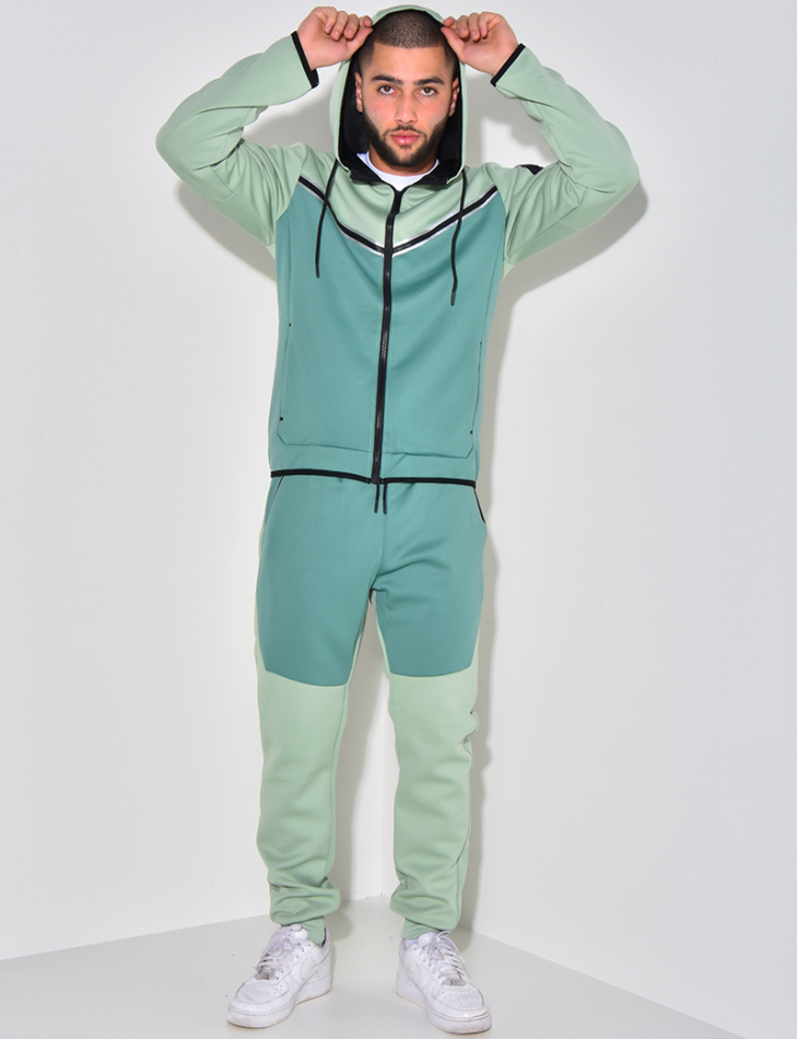 Ensemble pantalon et veste couleur en 2 tons Ensemble pantalon et veste couleur en 2 tons