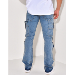 Jeans à empiècements et tâches de peinture Jeans à empiècements et tâches de peinture