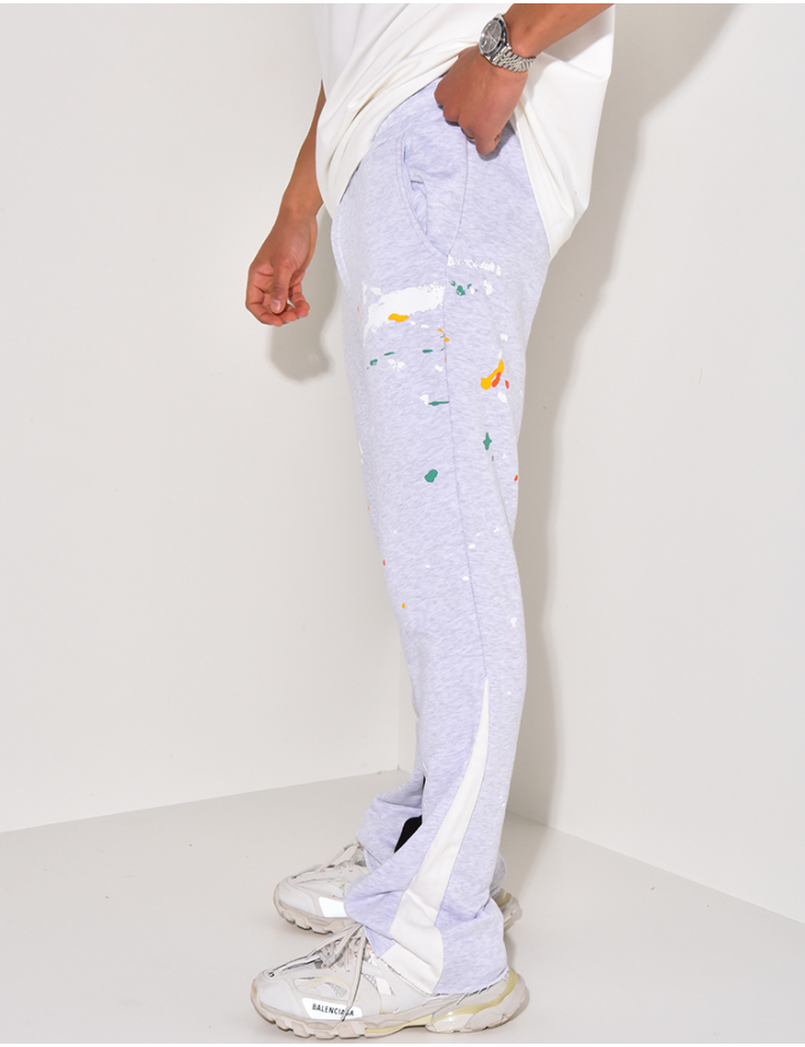 Pantalon de jogging à tâches de peinture Pantalon de jogging à tâches de peinture
