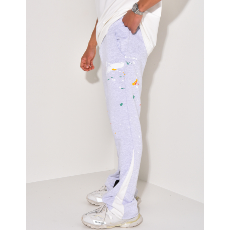 Pantalon de jogging à tâches de peinture Pantalon de jogging à tâches de peinture