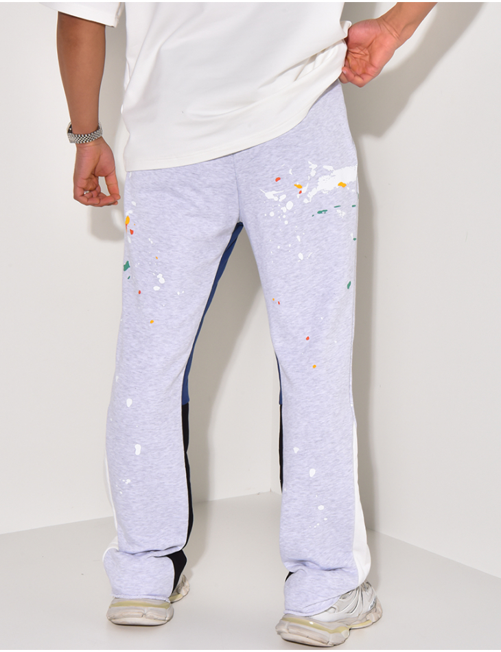 Pantalon de jogging à tâches de peinture Pantalon de jogging à tâches de peinture