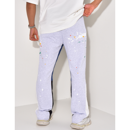 Pantalon de jogging à tâches de peinture Pantalon de jogging à tâches de peinture