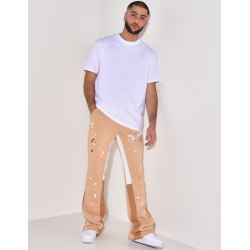 Pantalon de jogging à tâches de peinture Pantalon de jogging à tâches de peinture