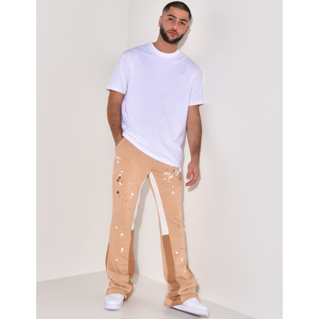 Pantalon de jogging à tâches de peinture Pantalon de jogging à tâches de peinture
