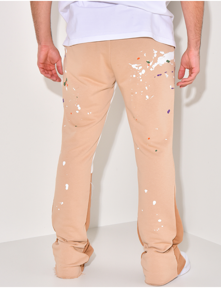 Pantalon de jogging à tâches de peinture Pantalon de jogging à tâches de peinture