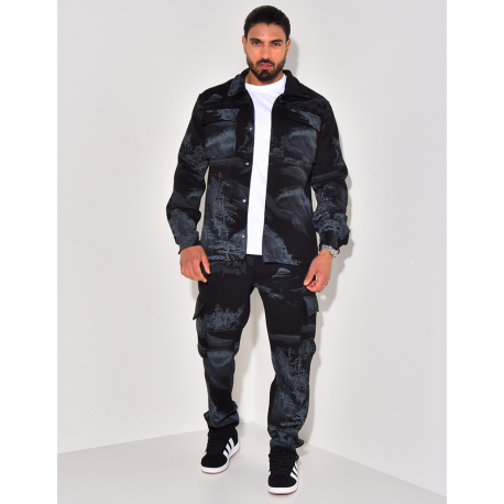 Ensemble pantalon et chemise à poches Ensemble pantalon et chemise à poches