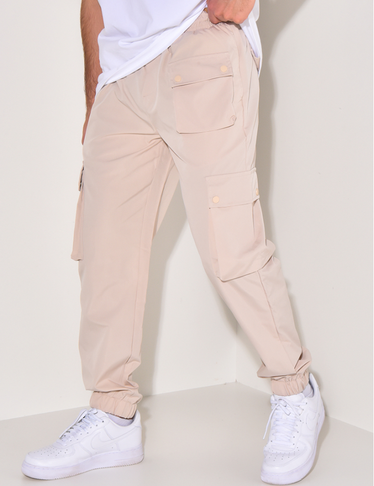 Pantalon cargo fin