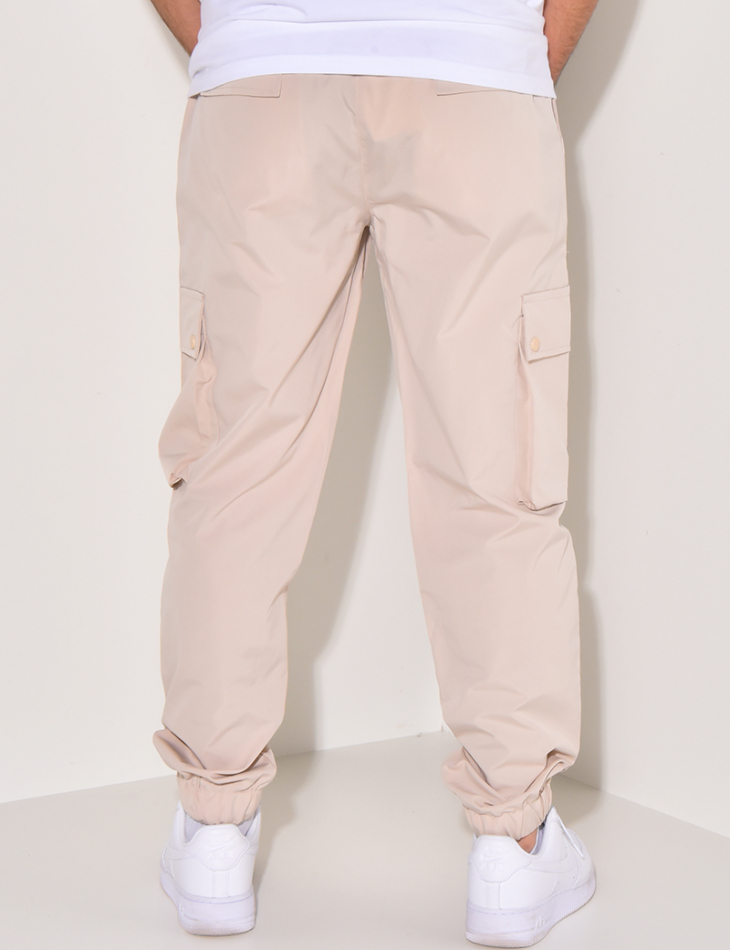 Pantalon cargo fin