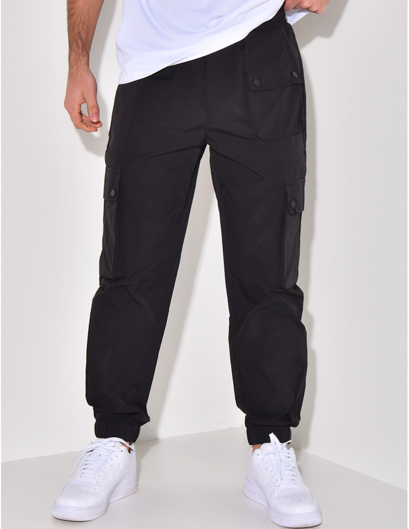 Pantalon cargo fin