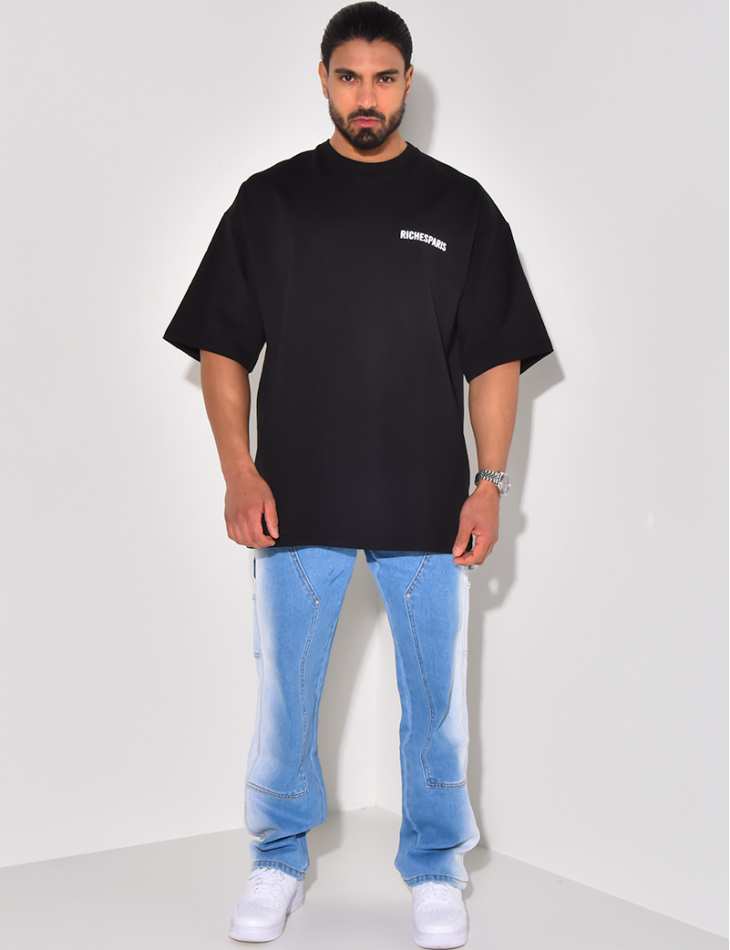 Jeans à empiècements bi-color Jeans à empiècements bi-color