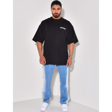 Jeans à empiècements bi-color Jeans à empiècements bi-color