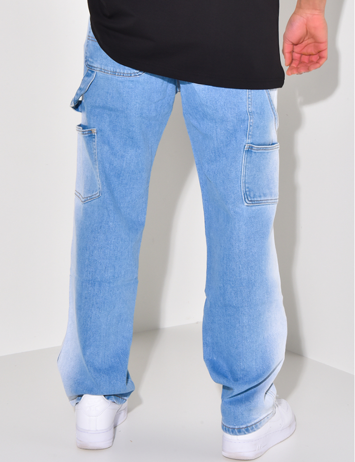 Jeans à empiècements bi-color Jeans à empiècements bi-color